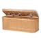 Bali & Pari Ishana Bohemian Natural Rattan Storage Bench 244-13669-ZORO - alternate 9